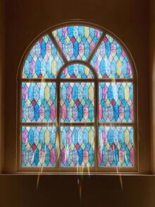 1 Roll Laser Colorful Diamond Window Film 44.5cm(17.5in) Wide, Effect Under Sunlight, Static Cling No Glue Privacy Glass Sticker, UV Protection Anti-Glare, Trimmable And Easy To Remove, Free Installation Tools, Suitable For Home/Office/School/Cabinet Doors/Sliding Doors - Moluoge Crescent - View 10