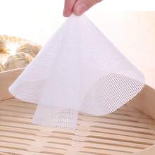 1 pieza Tapete de silicona grueso y redondo para vapor, resistente al calor alto, antiadherente y reutilizable, fácil de limpiar y lavable en lavavajillas, multiusos para cocinar al vapor dumplings, bollos bao, rollos, verduras y alimentos del hogar - Ver 7