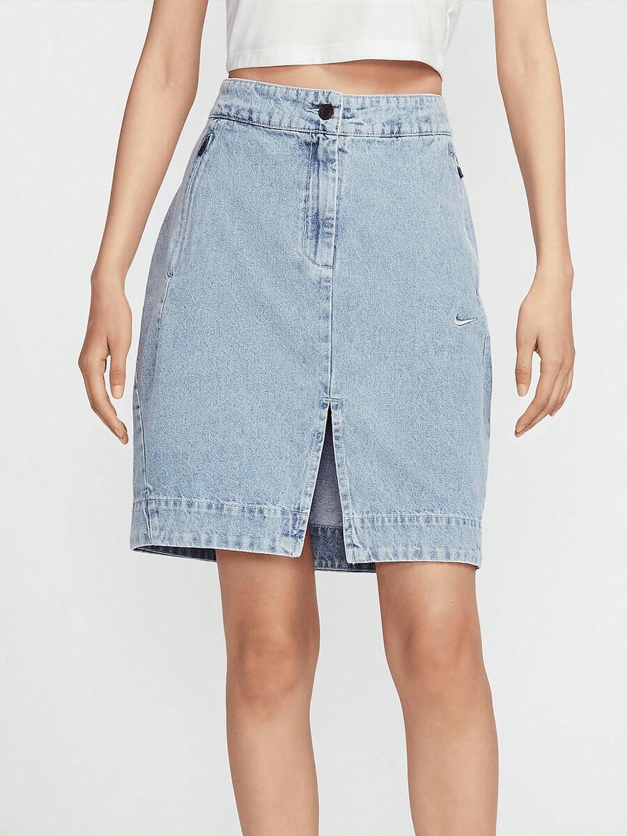 Nike Sportswear Women's Fashionable Denim Mini Skirt HQ1472-410 - HQ1472-410 - View 1