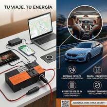 Multifunctional Car Inverter 12V 24V To 220V Fast Charging Converter Vehicle Inverter Power Supply - A - View 2