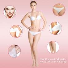 12/24/36pcs Hair Removal Set, Exfoliating Set For Girls, 2 Sizes Smooth Leg And Face Hair Removal Pads, Reusable Physical Hair Removal Tool, Fine Black Sandpaper For Lips And Skin, Face Hair Remover And Scrubbing Pads - Multicolor - View 5