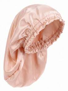 YPGVUO Extra Long Satin Hair Bonnet, Suitable For Braids And Dreadlocks, Silky Sleep Cap With Elastic Band, Solid Color Large Size Hair Bonnet, Women's Nighttime Headscarf - Multicolor - View 12
