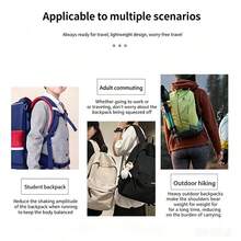 防滑背包胸帶扣，可調節胸帶扣，適用於戶外運動、學校背包、日常使用、通勤、返校季 - 彩色 - 查看 8