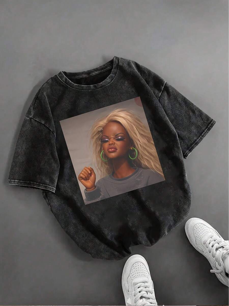 Women T-Shirts - Black - View 1