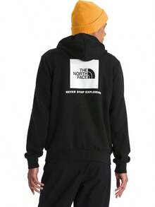 THE NORTH FACE Men's Evolution Box NSE Hoodie| Sweatshirt With 2 Piece Hood, Adjustable Drawcord, Kangaroo Hand Pocket-Father's Day EIRJ - Tnf Blekgrå Ljung - Visa 4