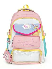 New Back To School & Graduation Season Elegant Cute Fashion Versatile Couple Travel Large Capacity Multifunctional Backpack (Accessories Not Included) - Multicolor - View 10
