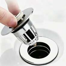 Universal Pop-Up Sink Stopper With Anti-Clogging Basket, Bathroom Basin Drain Strainer, Odor-Proof And Insect-Proof Bouncing Core Plug - Sink Plug - View 3