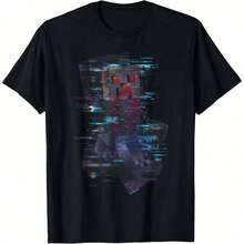 Camiseta con gran logotipo de desfigurado de - Negro - Ver 1