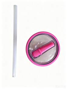 1pc 40oz Reusable Leak-Proof Splash-Proof Straw Lid, Suitable For Cups And Water Bottles - View 16