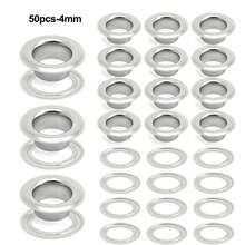 50pcs Metal Eyelet Set For Dress, Includes Washers, Leather Repair, Eyelets - Multicolor - View 21
