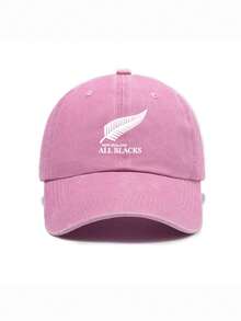 Men's Baseball Cap Minimalist Feather Print Washed Distressed Soft Top Vintage Sun Hat Unisex Versatile - A - View 3