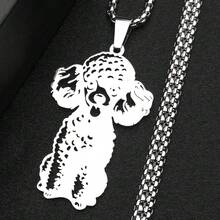 Teddy Poodle Dog Chain Women Men Stainless Steel Silver Color Lovely Puppy Animal Doggy Hiphop Clavicle Pendant Jewelry Decor - Necklace - View 10