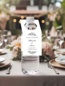 Nhãn dán chai nước đám cưới cá nhân hóa, nhãn dán chai tùy chỉnh ảnh và văn bản, nhãn quà tặng tiệc tùy chỉnh tên, nhãn đồ uống đám cưới, trang trí tiệc sinh nhật, phụ kiện tiệc cô dâu, nhãn quà tặng cá nhân hóa - Nhiều màu - Xem 3