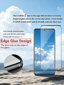 2 Packs 3D Curved Clear Tempered Glass Screen Protectors HD Clarity Explosion-Proof & Scratch-Resistant, Fingerprint ID Compatible. Compatible With Samsung Galaxy S26/S25 Compatible With Xiaomi 15T Note 15/14 Reno Series And More Models. 9H Hardness Auto Adsorption High Hardness Rounded Edge Dust-Proof Design. - 2Pcs - View 12