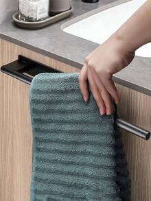 Stainless Steel Kitchen Storage Rack/Bathroom Towel Rack, Drill-Free Wall-Mounted Design, Waterproof And Rust-Proof, Strong Load-Bearing Capacity, Ideal Kitchen Accessory And Practical Bathroom Home Storage Solution - View 5