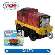 Mattel Mattel Thomas & Friends 全新合金金屬火車套裝，可推行式機車附煤炭車廂，收藏級扮家玩玩具火車，Nia/Ashima/Harold/Salty，3歲以上幼兒，卡通風格 1 件裝，生日聖誕禮物 - 彩色 - 查看 11