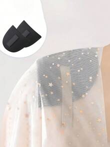 1 Pair Invisible Self‑Adhesive Silicone Shoulder Enhancer Pads Soft Thick Anti‑Slip Washable Reusable Unisex Multi‑Color For Sloped Narrow Shoulders Build Right‑Angle Shoulders Fit For Suits Dresses Shirts Blazers - Multicolor - View 4