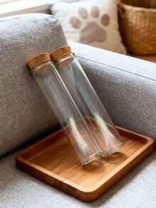 Cat Whisker Collection Jar, Cat Whisker Storage Container, Mini Glass Vase, Elegant Collection Gift For Cat Lovers, Suitable For All Seasons - Multicolor - View 4