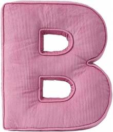 Almohada de felpa con letra rosa, almohadas decorativas con forma de letra inicial de pana, almohadas de letras del alfabeto inglés de la A a la Z para decoración de sofá, recámara, sala de estar (S) - E - Ver 9