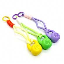 1 pieza Llavero con forma de pesa rusa de cuerda trenzada de color, colgante para bolsa deportiva, regalo creativo para entusiastas del fitness - Multicolor - Ver 4