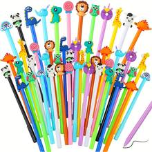 50pcs Animal Shaped Gel Pens, Office Signature Pens, Holiday Small Gifts, No Paper Jam - Suitable For Notes, Homework And Office Use - Multi-Color Assortment - A - View 9