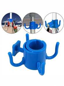 Multifunctional Beach Umbrella Hook, Adjustable 4-Prong Hook, Suitable For Towels, Bags And Hats, Fits 0.75 To 1.26 Inch Poles, Plastic Material, Suitable For Camping And Outdoor Activities - Multicolor - View 5