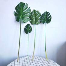 Planta artificial Monstera Deliciosa grande verde, adecuada para decoración del hogar y oficina, fondo de póster, accesorios de fotografía - Multicolor - Ver 8