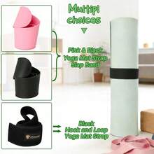 Correa elástica resistente, envoltura elástica, organizador para yoga, entrenamiento, ejercicio, pilates, almacenamiento - Correa negra para esterilla de yoga - Ver 9