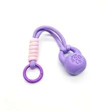 1 pieza Llavero con forma de pesa rusa de cuerda trenzada de color, colgante para bolsa deportiva, regalo creativo para entusiastas del fitness - Multicolor - Ver 17