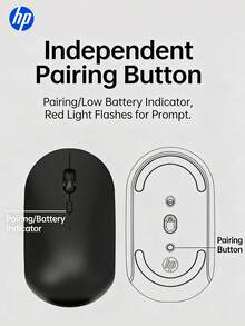 HP---Wireless Silent Mouse, Computer Gaming Mouse, Ergonomic Right-Hand Design, 2.4GHz Stable Connection-Suitable For Desktop And Laptop Computers, Compact And Portable. - View 10
