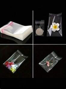100pcs Clear Self-Seal OPP Bags/Gift Packaging Set - 2-13" S/M/L/XL, Self-Adhesive Dustproof Reusable For Gifts, Weddings, Birthdays, Jewelry, Candy, Toys, Clothes, DIY, Travel, Mailing - Ideal For Halloween, Christmas, Valentine's, Family Gatherings - Multiple Styles - View 9