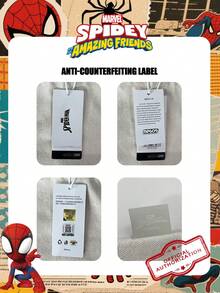 Marvel 1件官方授權漫威蜘蛛人圖案背包，大容量附筆電隔層，休閒日用包，卡通包，學生書包，短途旅行包，適合女性/女孩/學生/青少年/畢業生，適用日常使用、外出、旅行、購物與開學 - 彩色 - 查看 3