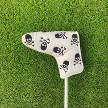 Dark Style Skull & Crossbones Embroidered Putter Headcover, Niche Design Golf Club Cover - White - View 8