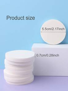 3/18/36/60pcs Spons Rias Bedak, Spons Bedak Persegi, Spons Bedak Bulat, Spons Bedak Alas Bedak Lembut Ramah Kulit, Spons Bedak Alas Bedak Cair, Spons Rias Bedak, Spons Bedak Cushion, Spons Bedak Aplikasi Riasan Super Lembut, Spons Bedak untuk Membaurkan Alas Bedak, Cocok untuk Alas Bedak, Concealer, Bedak Tabur, Semua Jenis Kulit, Spons Bedak Alas Bedak Kecantikan, Spons Bedak Bulat/Persegi Ganda Kering/Basah, Alat Rias Alas Bedak Tidak Menyerap, Kosmetik, Spons Bedak Rias, Perlengkapan Rias, Barang Murah, Portabel, Aksesoris Rias, Hadiah, Suvenir, Perjalanan, Barang Terjangkau, Perlengkapan Perjalanan - Putih - View 10
