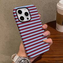 [Ships From Germany/France/Spain/Italy]Phone Case - Christmas Black And Red Stripe Design, 2-In-1 Screen Protector Case, Sturdy Double-Layer Structure, Durable And Drop-Proof, Perfect New Year's Gift, Compatible With Apple 11-17 Pro/Max/Plus/Air And Galaxy S21-S26 Ultra – XM 13/14/15 Pro/Ultra, Drop-Proof, Wear-Resistant, Anti-Yellowing, Perfect Gift. - 1 Image - View 1