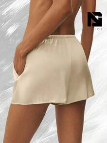 Silk Blend Radiance Short - Sandy Beige - View 2