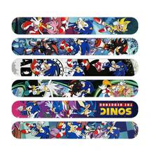 12pcs Sonic Character Printed Pop Wristbands - Anime Pop Rings - Adjustable Party Wristbands - Suitable For Holiday Parties And Birthday Gifts - Anniversaries - Birthday Gifts - Multicolor - View 5