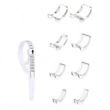 KLONKEE Ring Size Measuring Tool For Loose Rings, 12pcs Ring Protectors And 1pc Ring Size Measuring Strap, Ring Size Adjuster, Invisible Ring Protector Spacer Tightener, Size Adjuster For Men And Women, Suitable For 1mm To 8mm Rings - Mix - View 11