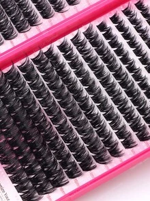 336/392 Clusters 10-18mm Fluffy Cluster False Eyelashes Set, Dense Voluminous Eyelash Extensions, Soft 3D Single Cluster False Eyelashes, Anime Cartoon Japanese Korean Style, Natural Ultra Lightweight, Includes DIY Eyelash Glue And Closure - Multicolor - View 8