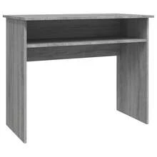 vidaXL Schreibtisch Grau Sonoma 90x50x74 cm Holzwerkstoff - Grau - Übersicht 2