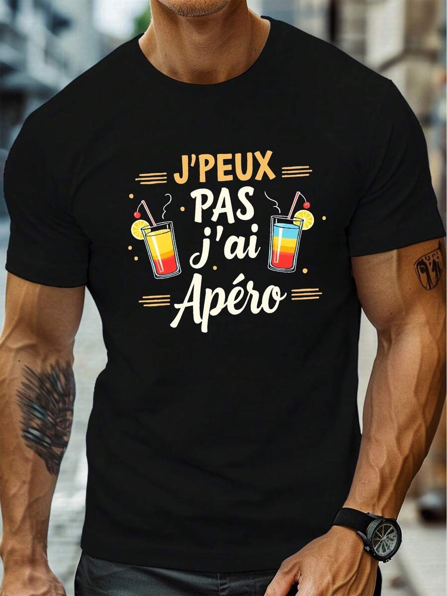Camisetas de hombre - Negro - Ver 1