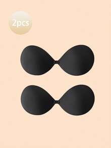 2pcs Seamless Strapless Push-Up Bra Cups, Invisible Push-Up Bra Lift Adhesive Tape, Suitable For Dresses, Nightgowns, Wedding Dresses - Multicolor - View 27