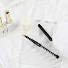 1 pieza Pincel para uñas con degradado y mango de strass, adecuado para coloreado degradado y dibujo de líneas de gel UV, herramienta profesional para arte de uñas - Negro - Ver 5