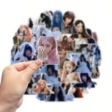 1Set/ 60pcs Arirang Korean Girl Group New Album MAMIHLAPINATAPAI Stickers Won-Hee Park Min-Ju Merchandise, Collectible Photo Cards, Stickers, Halloween Gift, Party Gift, Christmas Gift, Katseye Light Stick, Straykid, Photocard, Katseye Photo Card K POP - Multicolor - View 4
