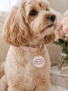 Custom Dog Name Tag, Personalized Pet Collar Pendant, Cute Macaron Color Dog Tag, Gift For Dog Mom - Multicolor - View 3