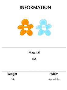 1pc/2pcs Bubble Flower Ring, Fashionable High-End Minimalist Unique Asymmetrical Hollow Flower Cute Ring - Resin Ring - View 19