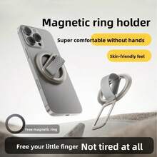 Dudukan Ponsel Magnetik, Ring Holder Ponsel Silikon MagSafe, Dudukan Meja, Dudukan Anti Selip yang Dapat Diputar - Putih polos - View 2