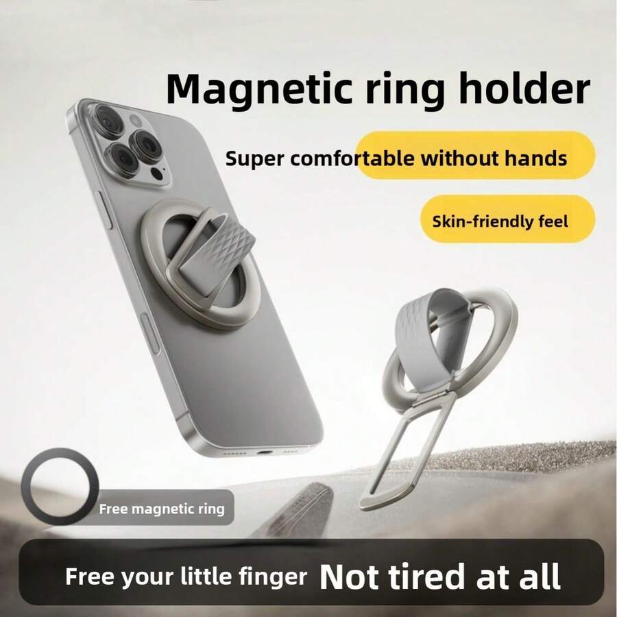 Dudukan Ponsel Magnetik, Ring Holder Ponsel Silikon MagSafe, Dudukan Meja, Dudukan Anti Selip yang Dapat Diputar