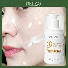 MELAO Cremă tonifiere facială pentru iluminare în 3 secunde 100g/3.53oz, cremă instant de iluminare și tonifiere a feței, primer hidratant ușor cu strălucire naturală pentru față - 100g - Vizualizare 1