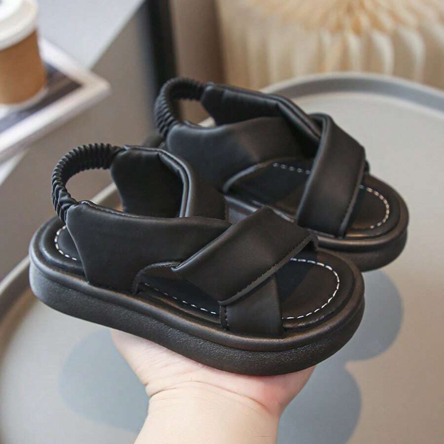 Sandal Olahraga Sol Lembut Musim Panas Terbaru untuk Anak Perempuan, Sepatu Pantai untuk Anak-anak dan Remaja Putri - Hitam - View 1